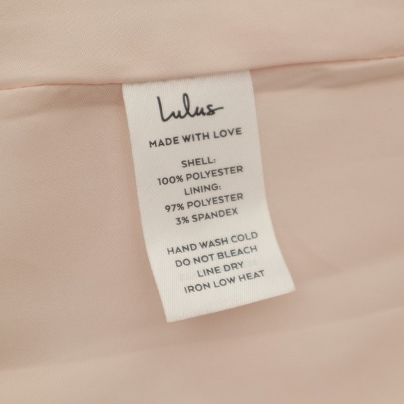 Lulus Pink Floral Jacquard Puff Sleeve Square Neck Tie Back Mini Dress NWT - Picture 10 of 11